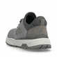 Graue Rieker Herren Slipper 06150-40 mit einem Gummizug sowie einem Gel-Fußbett. Schuh von hinten.