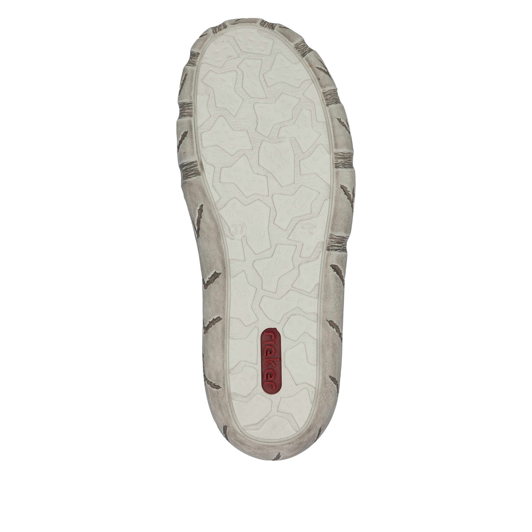 Grünschwarze Rieker Damen Kurzstiefel L0306-54 aus Glattleder mit rundem Logo. Schuh Laufsohle.