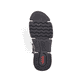 Dunkelbraun-schwarze Rieker Damen Schnürstiefel 45912-25 mit Anflechter-Naht. Schuh Laufsohle.