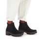 Chelsea Boots Rieker noires pour femme 79265-00 avec bande élastique. Chaussure au pied.