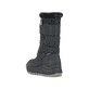 Schwarze Rieker Damen Kurzstiefel Y4765-00 mit wasserabweisender TEX-Membran. Schuh von hinten.