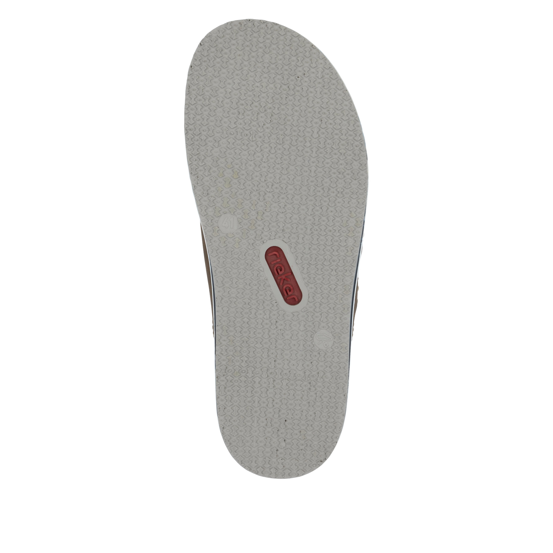 Braune Rieker Herren Pantoletten 21599-24 mit der Komfortweite G. Schuh Laufsohle.