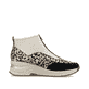 Mehrfarbige Rieker Damen Sneaker High N9362-90 mit einem Reißverschluss. Schuh Innenseite.