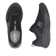 Schwarze Rieker Sport Herren Sneaker Low U4400-00. Schuh von oben, liegend.