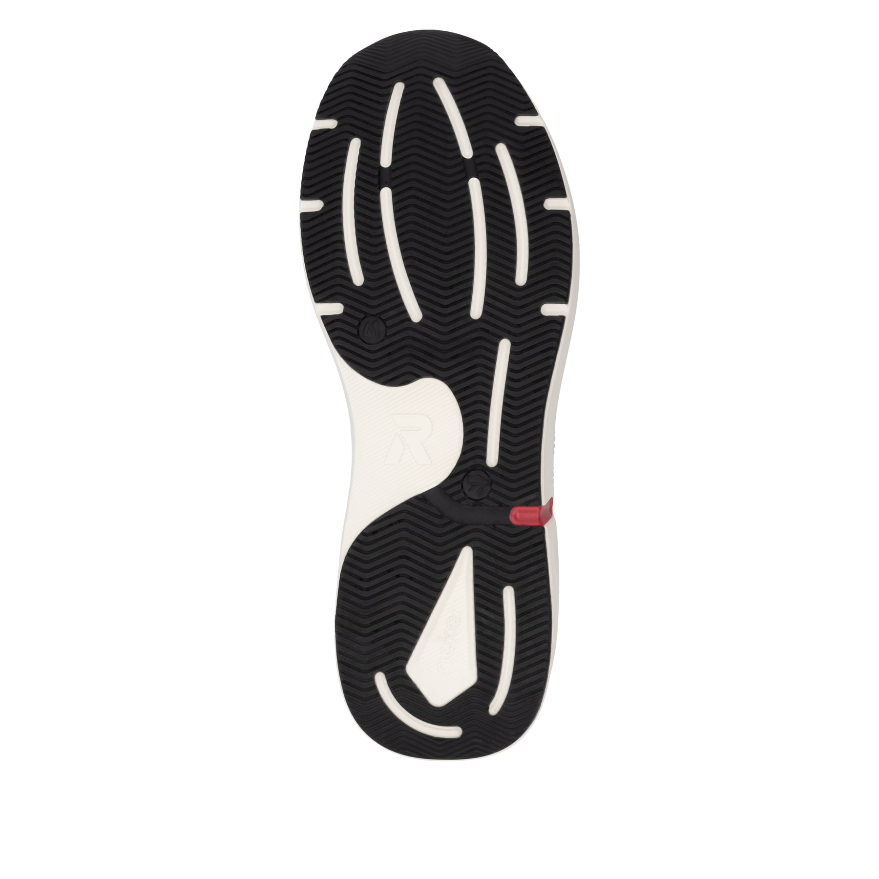 Blaue Rieker Herren Sneaker Low U1401-14 mit einer Schnürung. Schuh Laufsohle.