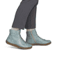 Bottes à lacets Rieker vertes pour femmes 52304-52 avec fermeture éclair. Chaussure au pied.