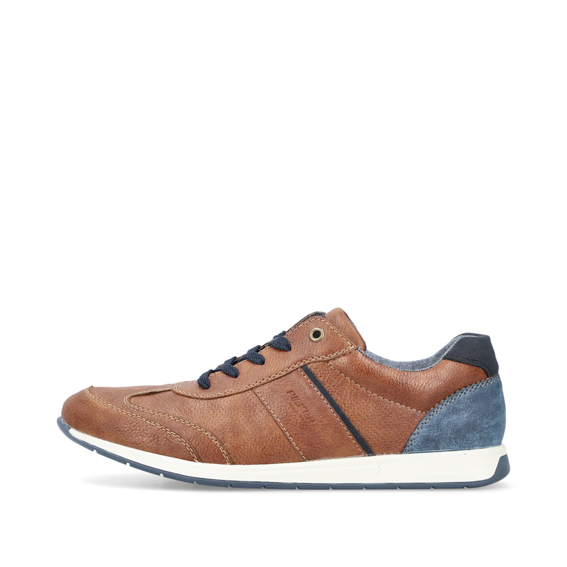 Braune Rieker Herren Schnürschuhe 11928-25 mit der Komfortweite G 1/2. Schuh Außenseite.