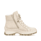 
Hellbeige Rieker Damen Schnürstiefel X9334-62 mit Schnürung und Reißverschluss. Schuh von oben