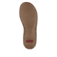 Beige Rieker Damen Riemchensandalen 608C0-62 mit Strasssteinen sowie Gummizug. Schuh Laufsohle.