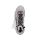 Graue Rieker Damen Schnürstiefel Z8904-40 mit einem Reißverschluss. Schuh von oben.