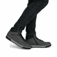 Stahlgraue Rieker Herren Schnürstiefel 18930-45 mit Schnürung und Reißverschluss. Schuh am Fuß
