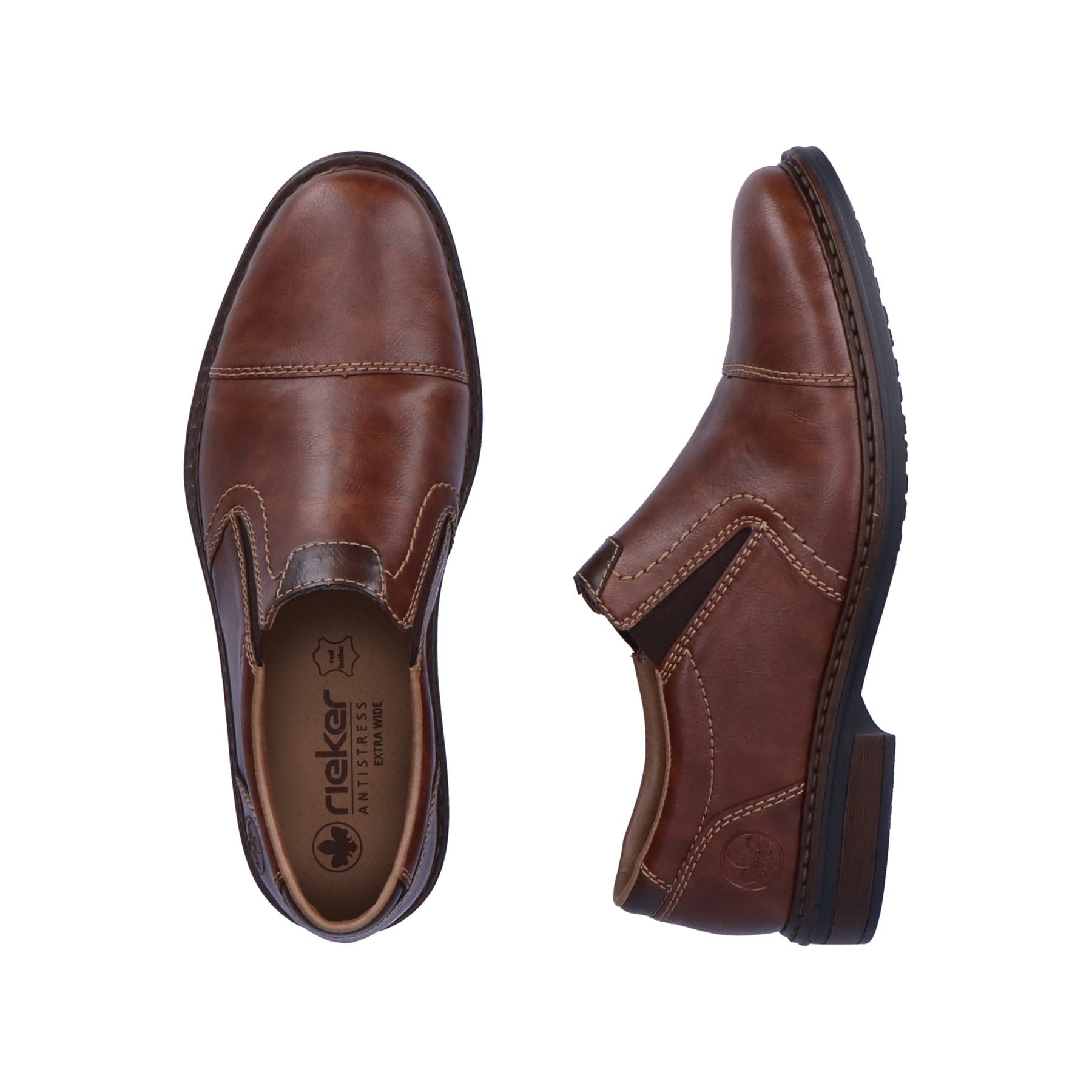 Rieker 25252 slippers voor heren, bruin, 42 EU