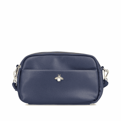 Rieker Damen Handtasche H1005-14 in Pazifikblau aus Kunstleder mit Reißverschluss. Handtasche getragen.
