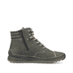 Graugrüne Rieker Damen Schnürstiefel 51545-54 mit Schnürung und Reißverschluss. Schuh Innenseite