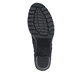 Dunkelbraune Rieker Damen Stiefeletten Y2586-25 mit einem Reißverschluss. Schuh Laufsohle.