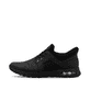 Schwarze Rieker Herren Slipper B1053-00 mit Rieker Air Sohlenfenster. Schuh Außenseite.