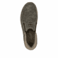 Braungraue Rieker Herren Slipper B9057-25 mit einem Gummizug sowie Extraweite H. Schuh von oben.