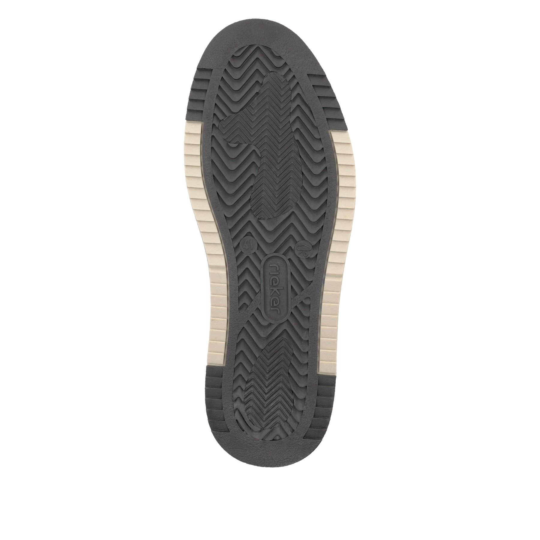 Braune Rieker Herren Sneaker Low 17502-25 mit Reißverschluss sowie Extraweite H. Schuh Laufsohle.