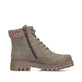 Hellgrüne Rieker Damen Schnürstiefel Y7621-54 mit Strick-Kragen. Schuh Innenseite.