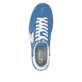 Baskets basses Rieker bleues pour homme U2200-12 avec lacets. Chaussure vue de dessus.