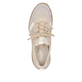 Rosane Rieker Damen Slipper M5660-31 mit Rieker Air Sohlenfenster sowie Gummizug. Schuh von oben.