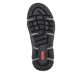 Schwarze Rieker Herren Slipper 15950-00 mit einem Gummizug sowie Extraweite H. Schuh Laufsohle.