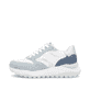 Weiße Rieker Damen Sneaker Low W2500-80 mit Schnürung sowie flexibler Sohle. Schuh Außenseite.