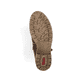 
Schokobraune Rieker Damen Schnürstiefel Y9134-25 mit einer robusten Profilsohle. Schuh Laufsohle