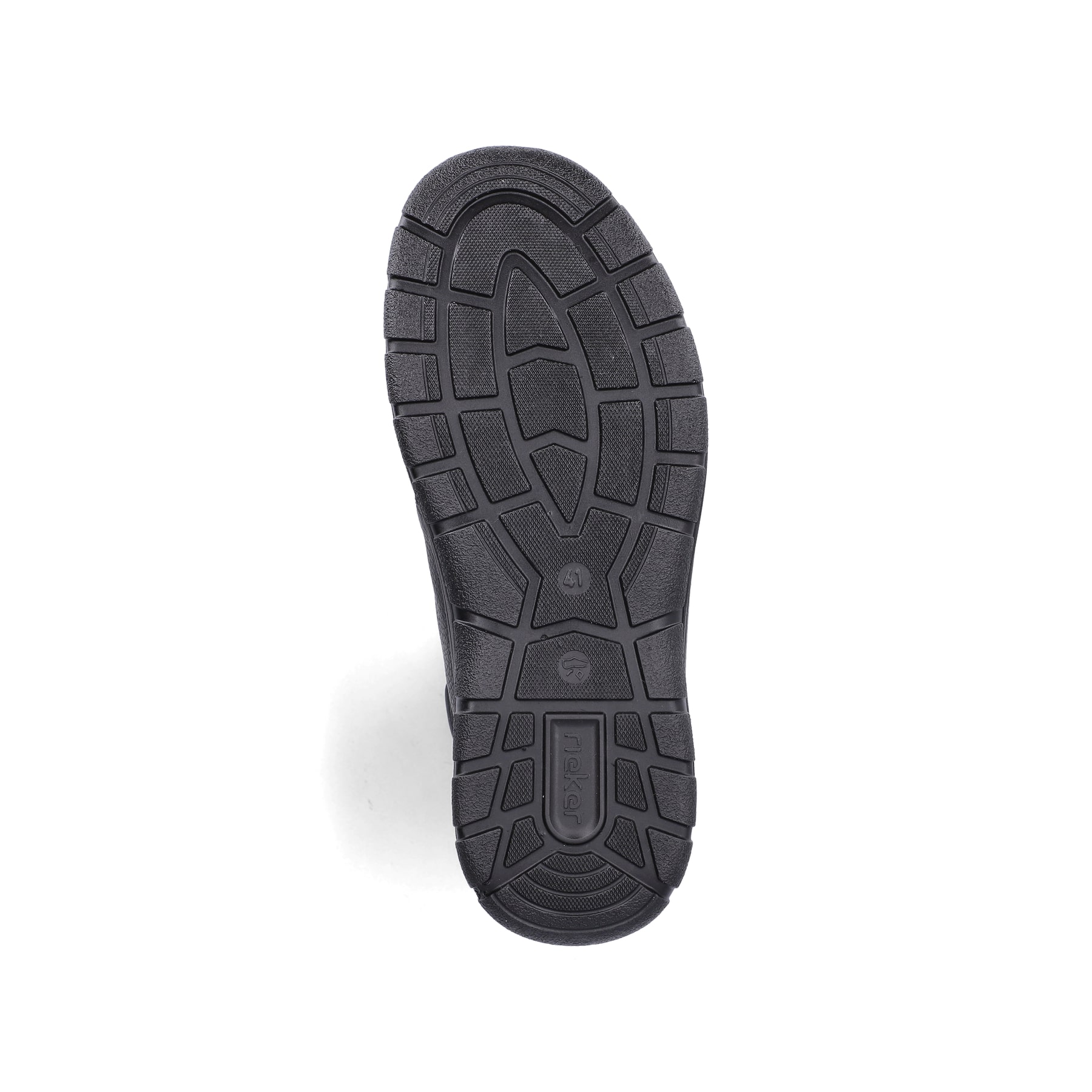 Schwarze Rieker Herren Kurzstiefel 03680-00 aus Glattleder. Schuh Laufsohle.