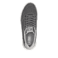 Graue Rieker Herren Sneaker Low U1104-45 mit einer Schnürung. Schuh von oben.