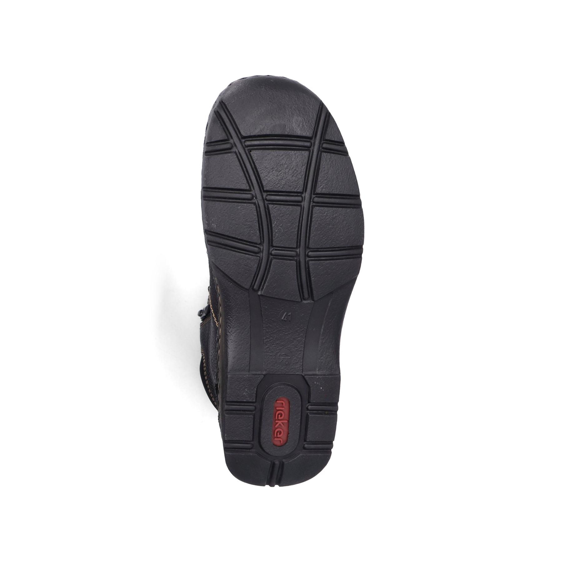 Schwarze Rieker Herren Kurzstiefel 05362-00 aus Glattleder. Schuh Laufsohle.