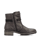 Dunkelbraune Rieker Damen Stiefeletten 77263-25 mit dekorativer Kordel. Schuh Innenseite.