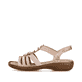 Rosane Rieker Damen Riemchensandalen 60855-31 mit Schmuckelementen. Schuh Außenseite.