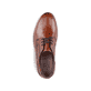 Kastanienbraune Rieker Herren Schnürschuhe 14402-24 mit der Komfortweite G 1/2. Schuh von oben.