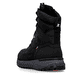 Schwarze Rieker Herren Schnürstiefel U0171-00 mit wasserabweisender TEX-Membran. Schuh von hinten.