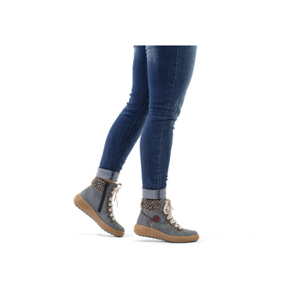 Rieker Femme Bottes à lacets