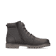 Dunkelbraune Rieker Herren Schnürstiefel 38842-25 mit einer robusten Profilsohle. Schuh Innenseite