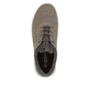 Beige Rieker Herren Slipper 13150-64 mit einem Gummizug sowie Komfortweite G 1/2. Schuh von oben.