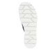 Blaue Rieker Damen Pantoletten W1652-14 mit ultra leichter und flexibler Sohle. Schuh Laufsohle.