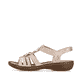 Rosane Rieker Damen Riemchensandalen 60855-31 mit Schmuckelementen. Schuh Außenseite.