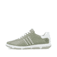 Grüne Rieker Damen Schnürschuhe 42408-52 mit der Extraweite H. Schuh Außenseite.