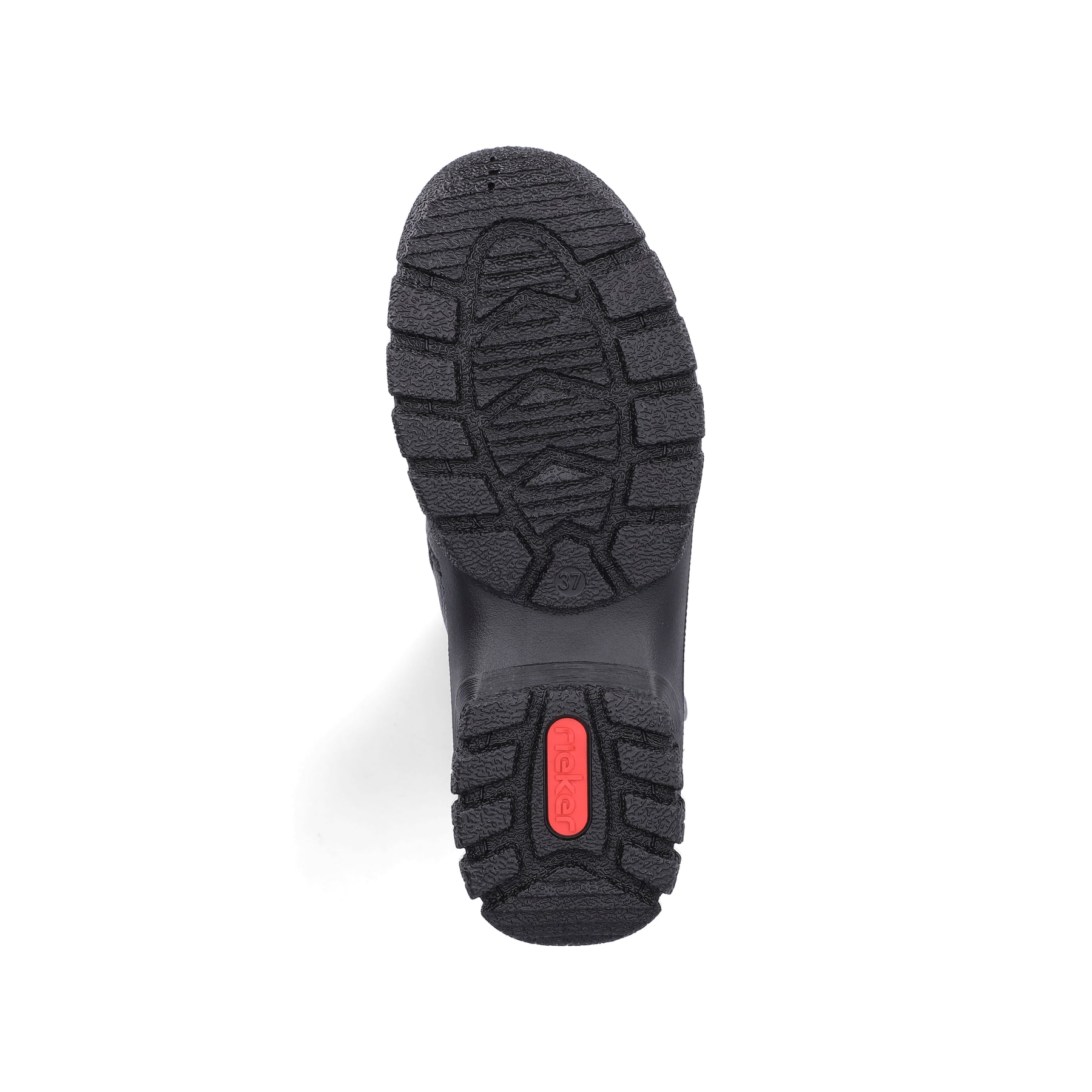 Schwarze Rieker Damen Kurzstiefel Z7263-00 aus Glattleder. Schuh Laufsohle.