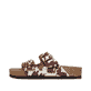Mules Rieker multicolores vegan pour femme V6391-90. Côté extérieur de la chaussure.