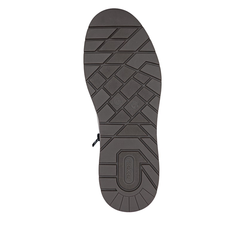 Graue Rieker Herren Sneaker Low 36000-64 mit wasserabweisender RiekerTEX-Membran. Schuh Laufsohle.