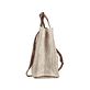 Sac à main Rieker H1074-90 beige avec fermeture éclair et sangle d’épaule amovible et ajustable. Côté droit.