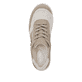 Beige Rieker Damen Schnürschuhe 59502-62 mit Reißverschluss sowie Extraweite H. Schuh von oben.