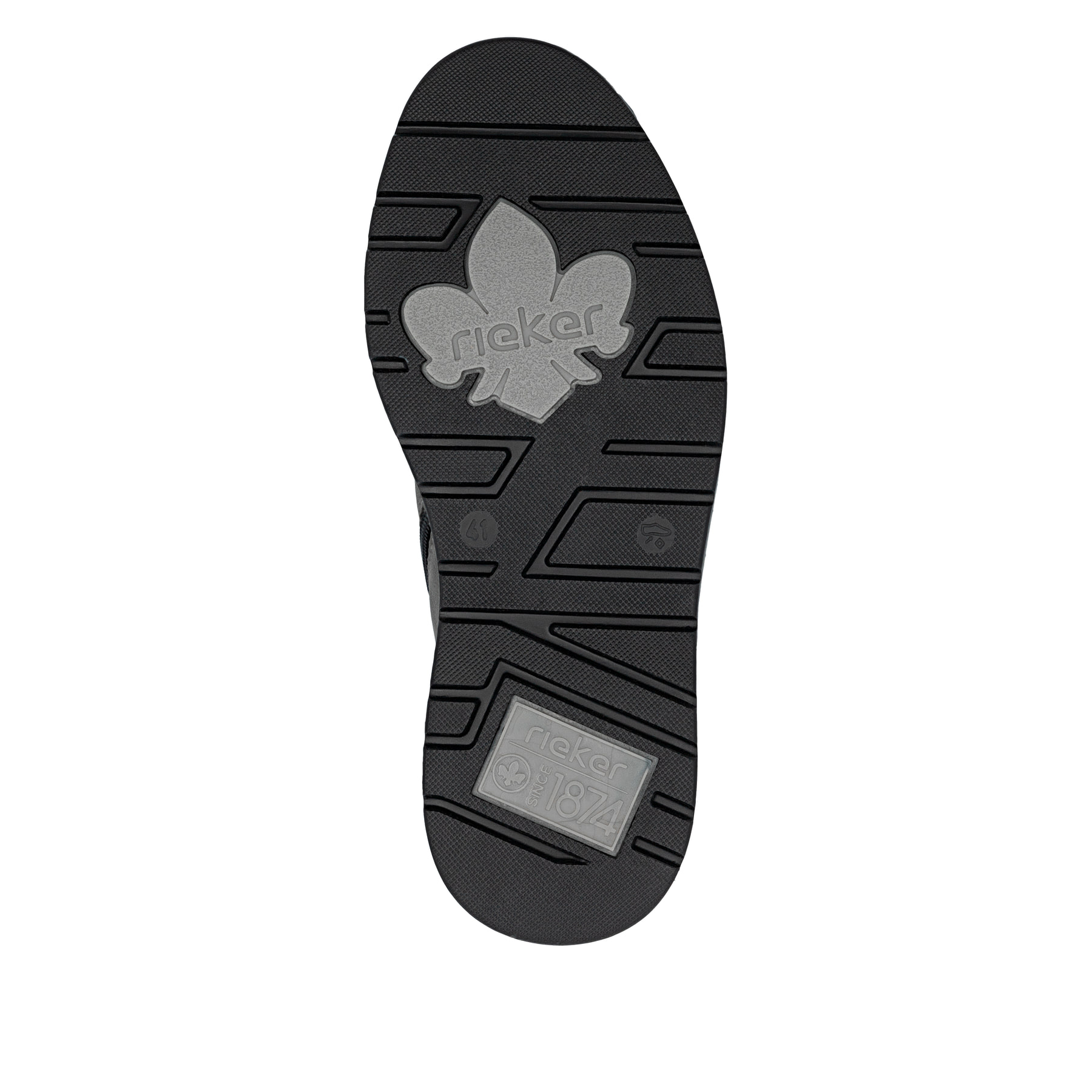 Graue Rieker Herren Schnürstiefel 39442-45 mit wasserabweisender TEX-Membran. Schuh Laufsohle.