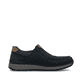 Dunkelblaue Rieker Herren Slipper B9062-15 mit einer schockabsorbierenden Sohle. Schuh Innenseite