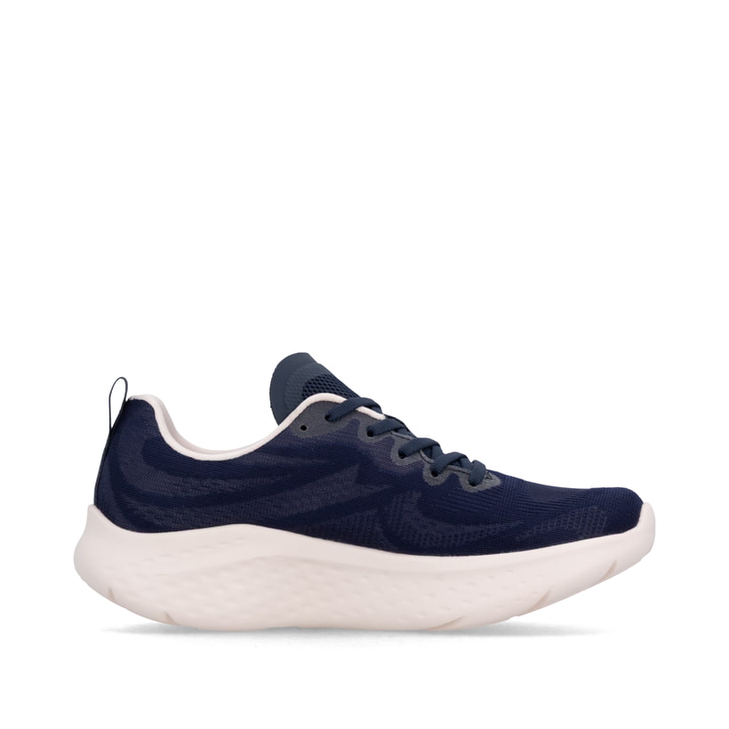 Blaue Rieker Sport Damen Sneaker Low W4401-15. Schuh Innenseite.