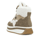 Braune Rieker Damen Schnürstiefel W0970-64 mit TR-Sohle mit leichtem EVA-Inlet. Schuh von hinten.
